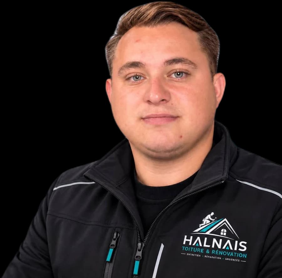 Vince Halnais, gérant de Halnais Toiture & Rénovation
